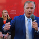 Republican celebrities Mark and Patricia McCloskey visit the republican HQ with Team Trump Bus on September 30, 2020, in Scranton, Pennsylvania.